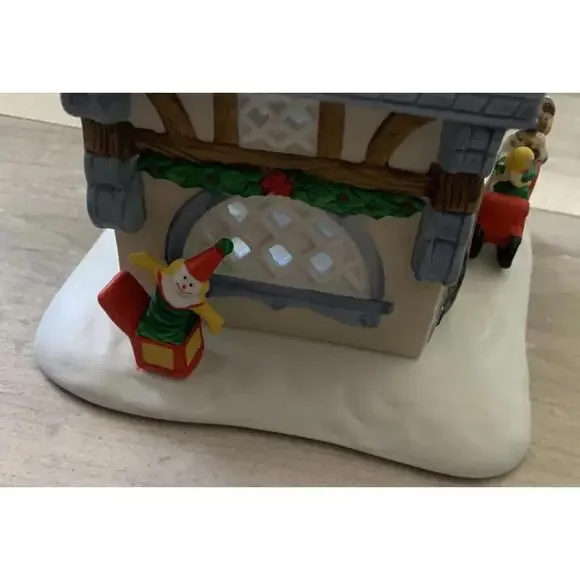 PartyLite Tealite  Candle Holder Santa's Workshop P0269 Christmas House - Picture 6 of 11